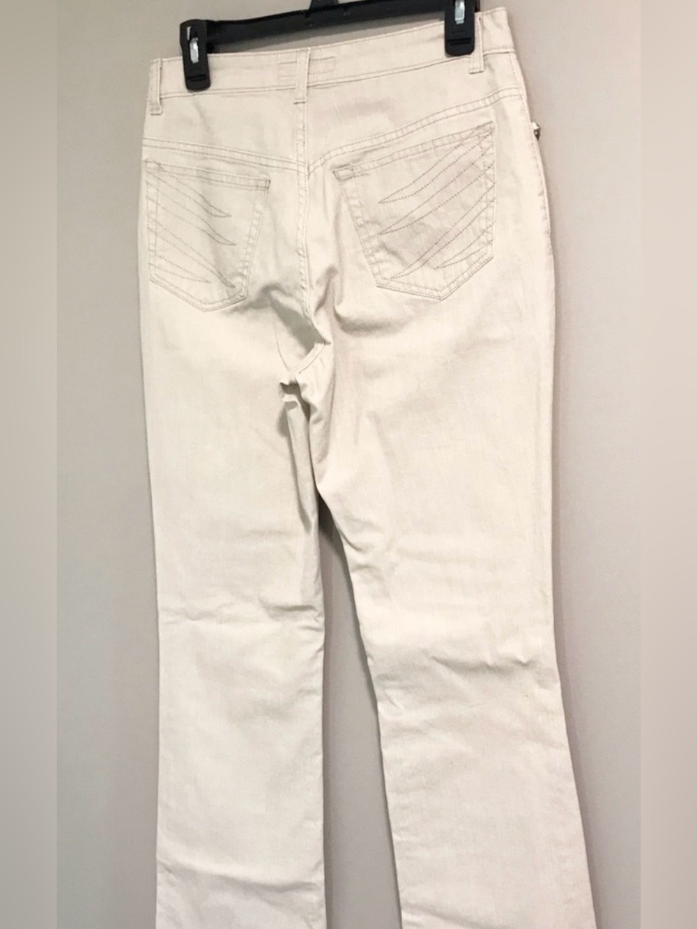 Angelo Marani Italy White Crystal Embellished Stretch Jeans Designer Denim Sz 8 - Picture 11 of 16